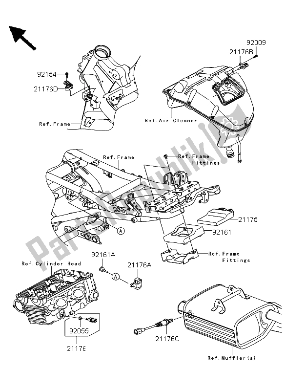 Tutte le parti per il Iniezione Di Carburante del Kawasaki Versys 650 2013