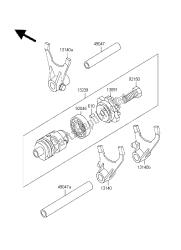 versnelling veranderen drum & schakelvork