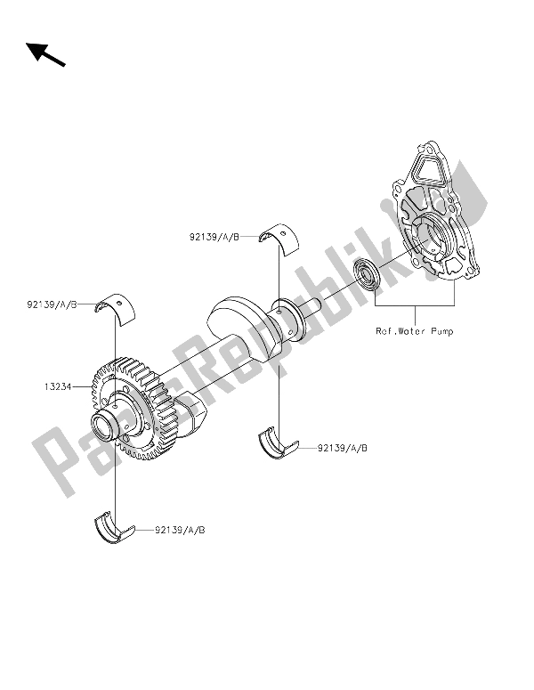 Toutes les pièces pour le Balancier du Kawasaki Vulcan S ABS 650 2015