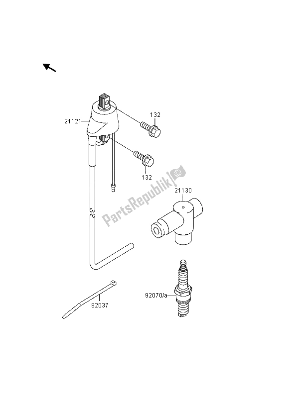 All parts for the Ignition System of the Kawasaki KDX 200 1997