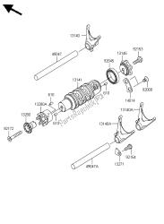 tambour de changement de vitesse et fourchette de changement de vitesse