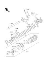 tambour de changement de vitesse et fourchette de changement de vitesse