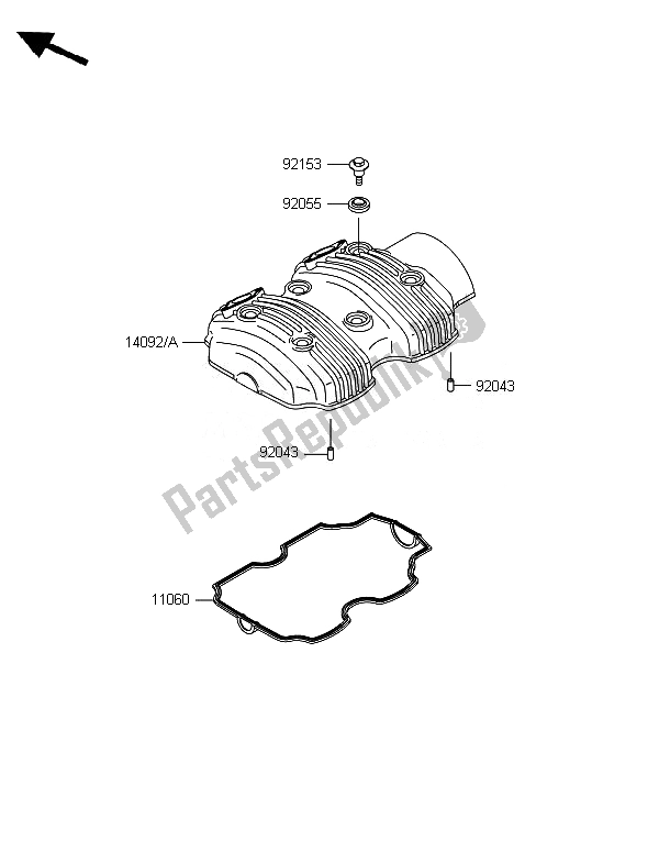 Wszystkie części do Cylinder Kawasaki W 800 2014