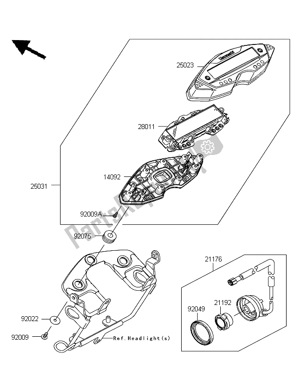 Tutte le parti per il Metro del Kawasaki D Tracker 125 2012