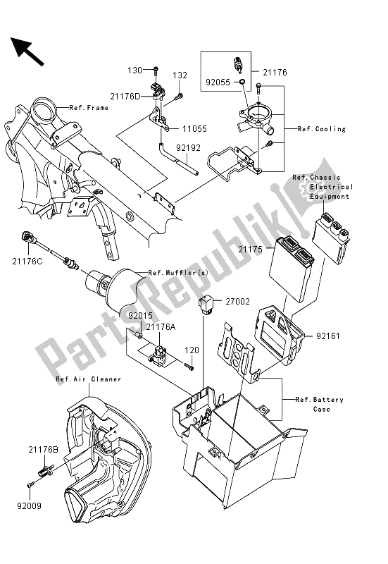 Tutte le parti per il Iniezione Di Carburante del Kawasaki VN 1700 Voyager Custom ABS 2013