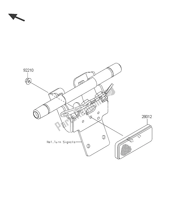 Tutte le parti per il Riflettori del Kawasaki Vulcan 1700 Nomad ABS 2016