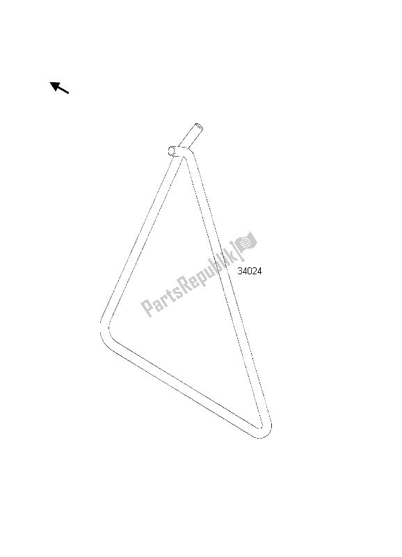 All parts for the Stand of the Kawasaki KX 85 LW 2002