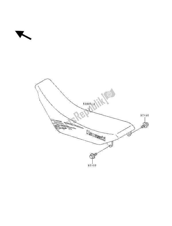 Todas las partes para Asiento de Kawasaki KX 250 1992