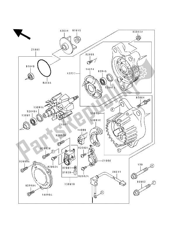 Tutte le parti per il Generatore del Kawasaki ZXR 750 1994
