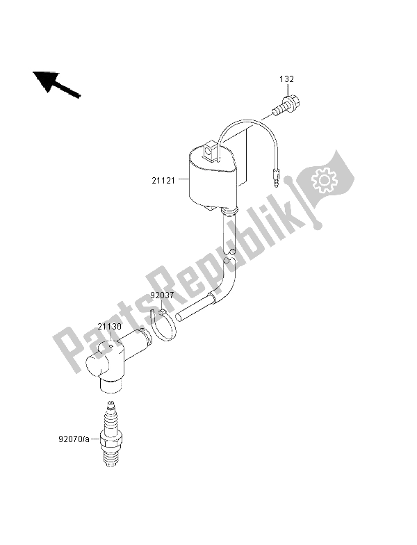 Todas las partes para Sistema De Encendido de Kawasaki KX 85 LW 2003