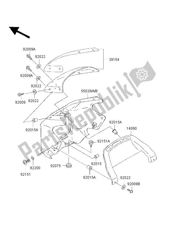 Wszystkie części do Os? Ona Kawasaki ZRX 1100 1998