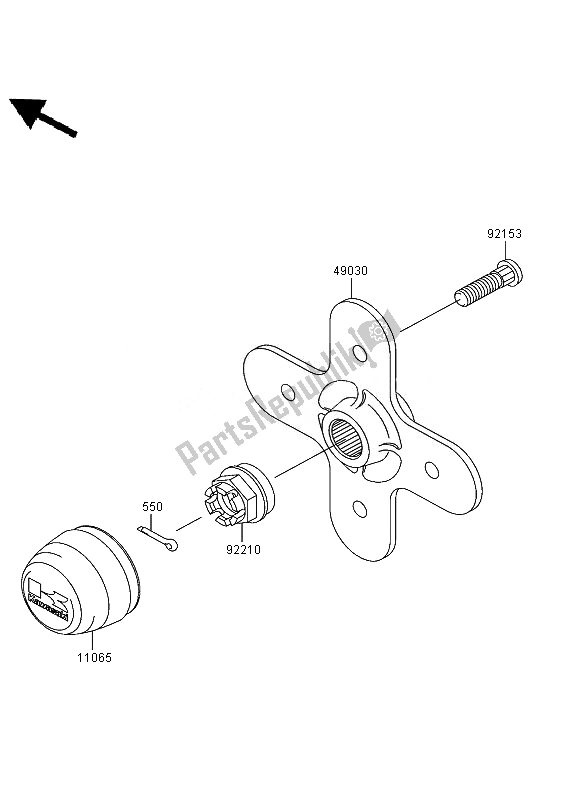 Tutte le parti per il Mozzo Posteriore del Kawasaki KVF 750 4X4 2007