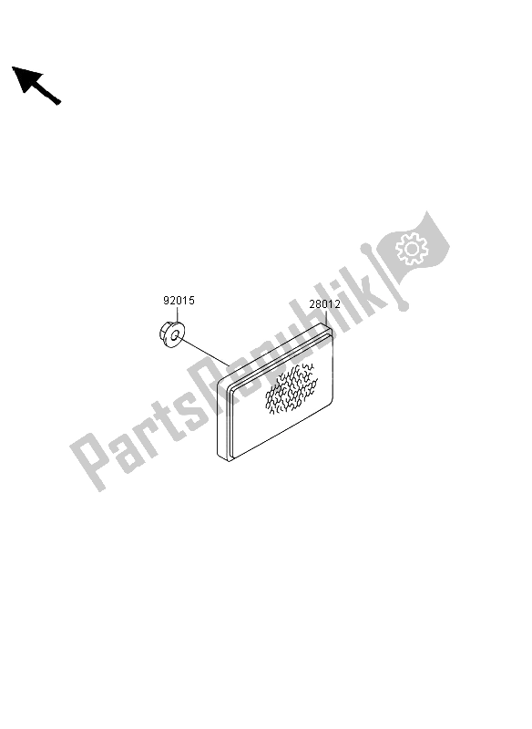 All parts for the Reflectors of the Kawasaki KVF 360 4X4 2011