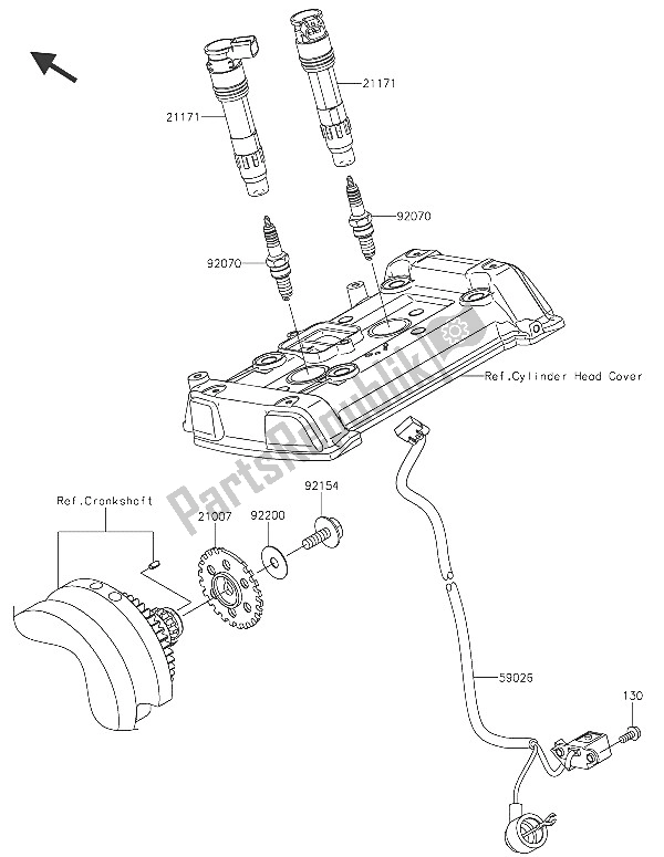 Todas las partes para Sistema De Encendido de Kawasaki Vulcan S 650 2016