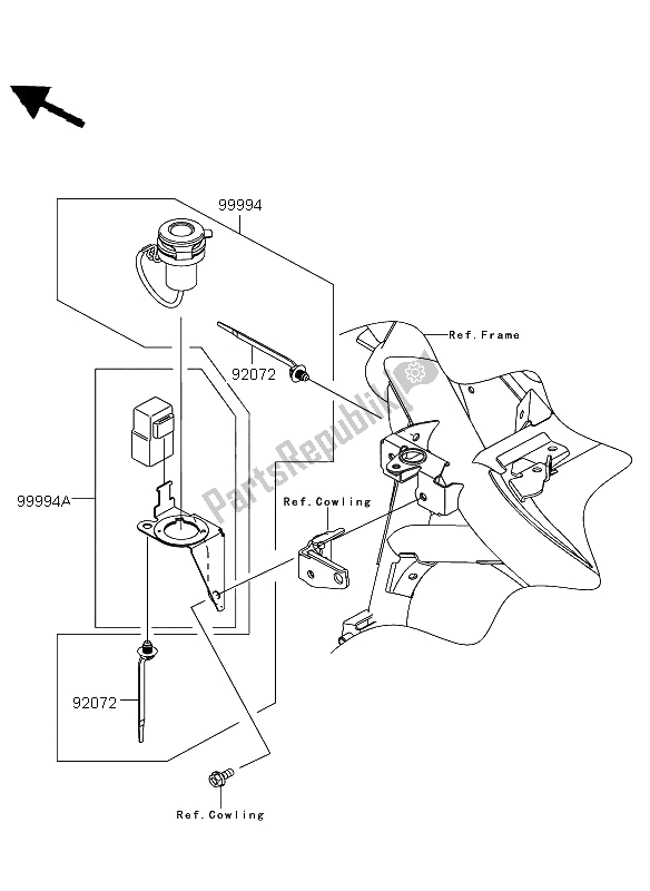 All parts for the Accessory (dc12v Socket) of the Kawasaki Versys ABS 650 2012