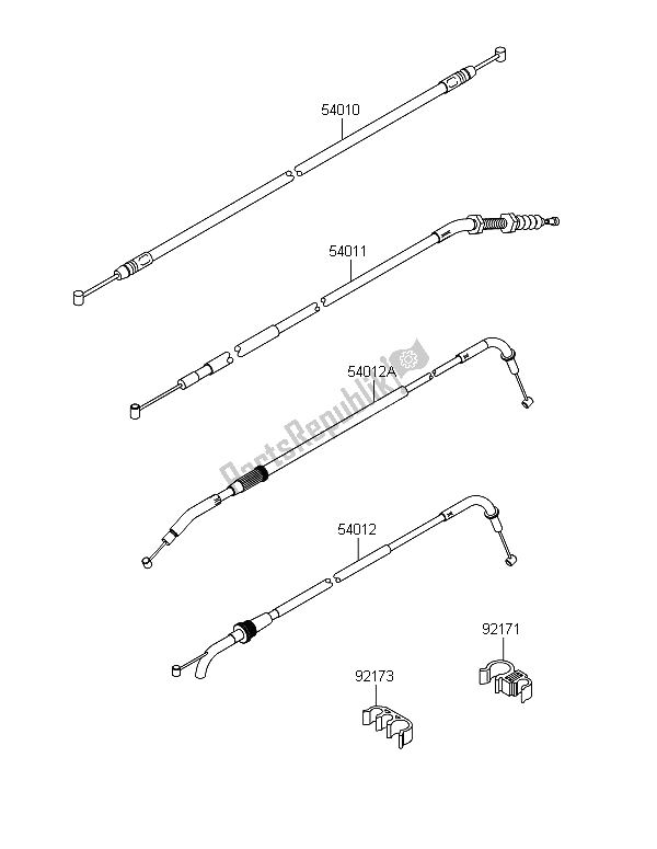 Tutte le parti per il Cavi del Kawasaki Z 800 ABS DDS 2013