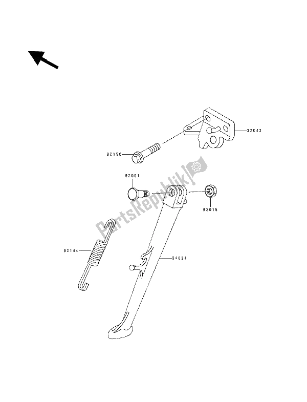 Todas as partes de Ficar do Kawasaki ZXR 750 1992