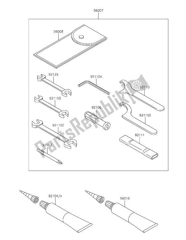 Toutes les pièces pour le Outils Propriétaires du Kawasaki VN 900 Custom 2015