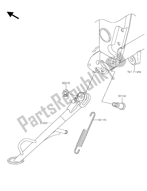 Todas las partes para Stand (s) de Kawasaki Z 300 ABS 2015