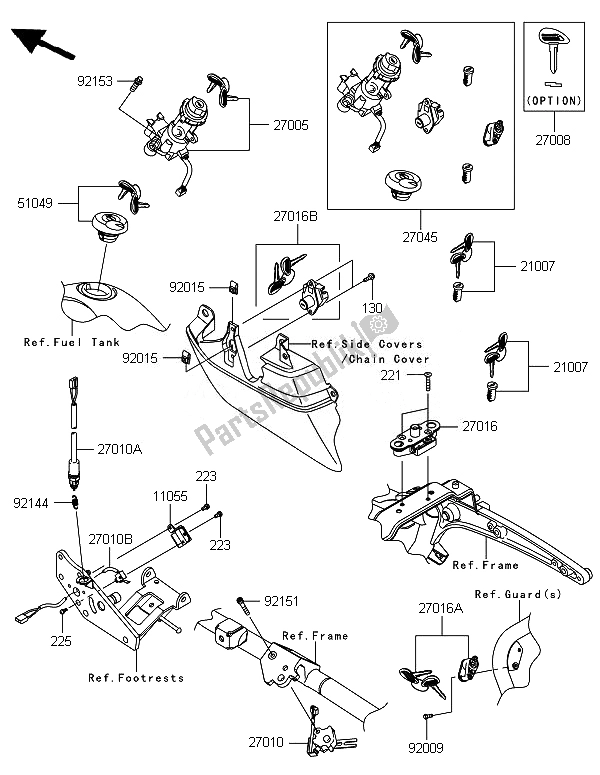 Tutte le parti per il Interruttore Di Accensione del Kawasaki VN 1700 Classic Tourer ABS 2014