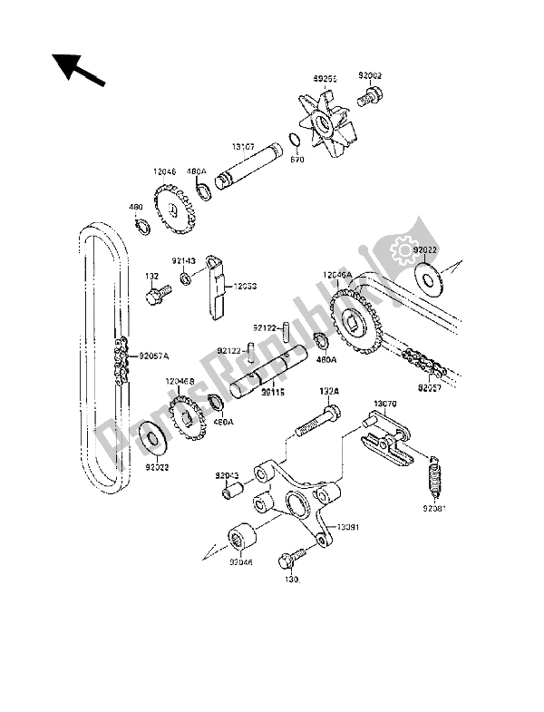 Tutte le parti per il Pompa Dell'acqua del Kawasaki VN 1500 SE 1990