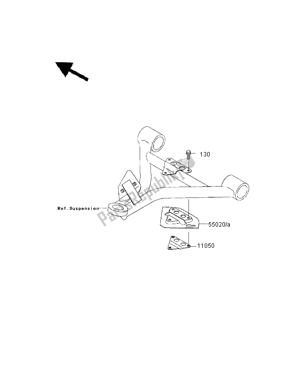 Tutte le parti per il Parti Opzionali (protezione Del Braccio) del Kawasaki KVF 400 4X4 2000