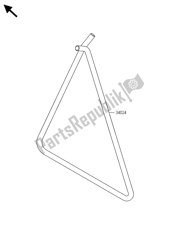 All parts for the Stand(s) of the Kawasaki KX 85 LW 2014