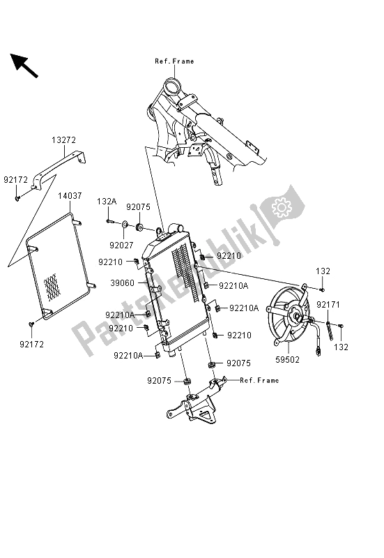 Toutes les pièces pour le Radiateur du Kawasaki VN 1700 Classic Tourer ABS 2013