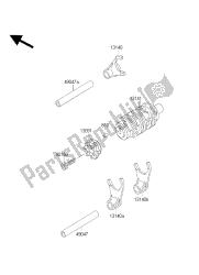 tambour de changement de vitesse et fourchette de changement de vitesse