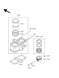 cylindre et piston (s)