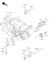 tambour de changement de vitesse et fourche (s) de changement de vitesse