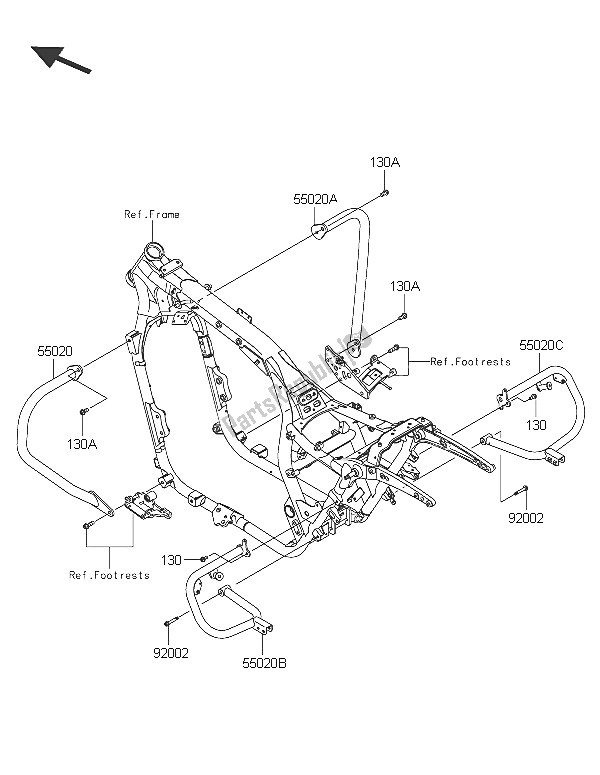 All parts for the Guard(s) of the Kawasaki Vulcan 1700 Nomad ABS 2016