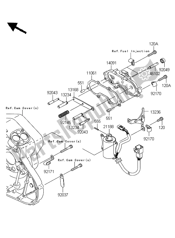 Todas las partes para Solenoide De Arranque de Kawasaki VN 2000 Classic 2009