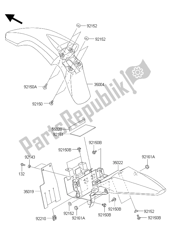 Wszystkie części do B? Otniki Kawasaki KLX 110 2015