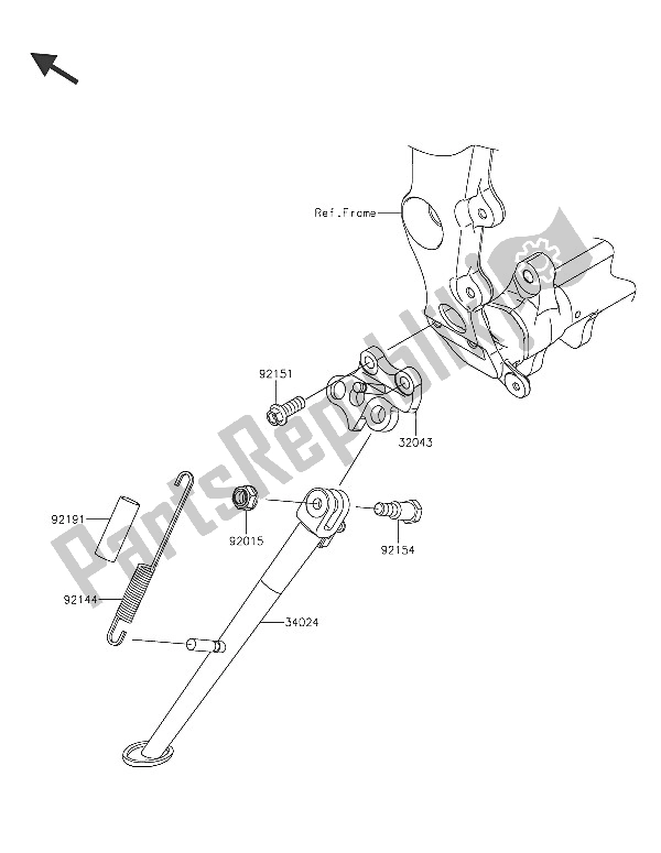 Wszystkie części do Stojak (y) Kawasaki Ninja ZX 6R ABS 600 2016