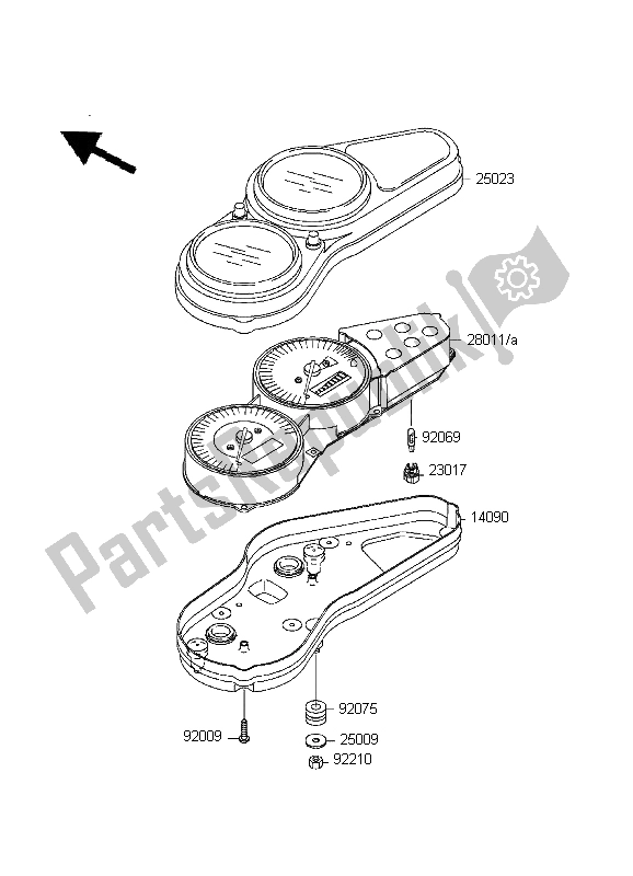 Tutte le parti per il Metro del Kawasaki Ninja ZX 6R 600 1999