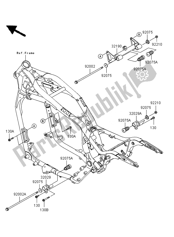 Toutes les pièces pour le Montage Moteur du Kawasaki VN 1600 Mean Streak 2007