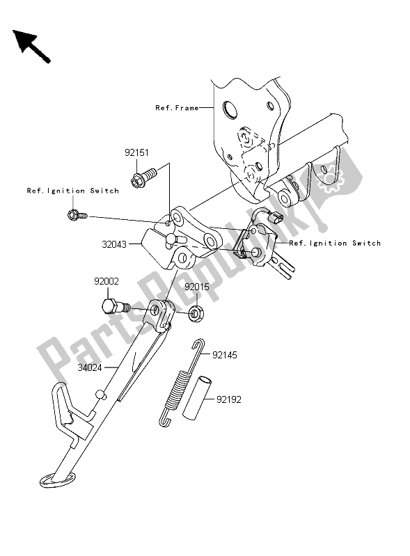 Wszystkie części do Stoisko Kawasaki Z 750 2006