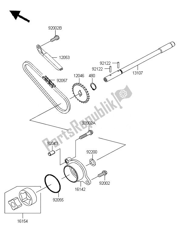 Todas las partes para Bomba De Aceite de Kawasaki VN 900 Custom 2011