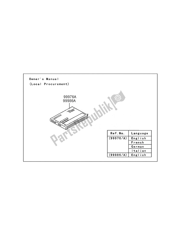 All parts for the Manual of the Kawasaki Eliminator 125 2007