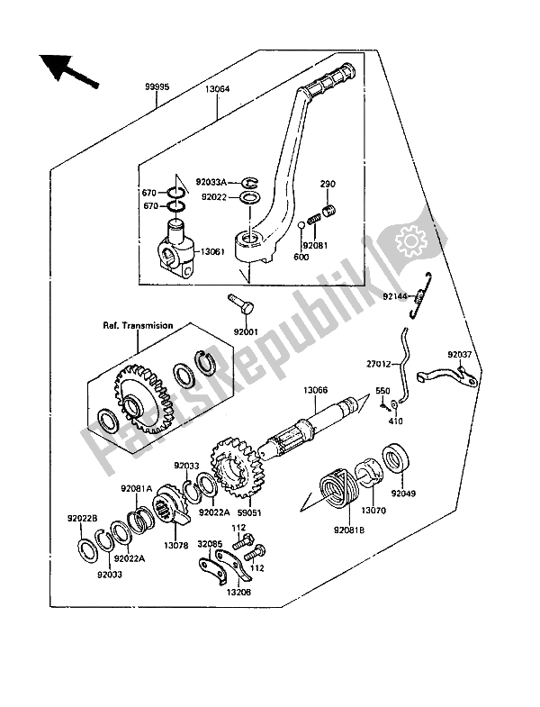 All parts for the Optional Parts of the Kawasaki KLR 650 1988