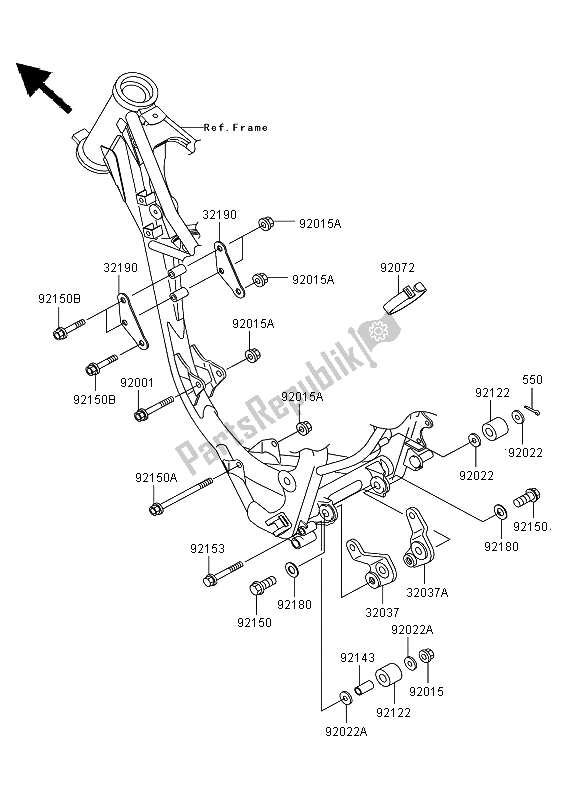 Todas las partes para Montaje Del Motor de Kawasaki KX 85 SW LW 2009