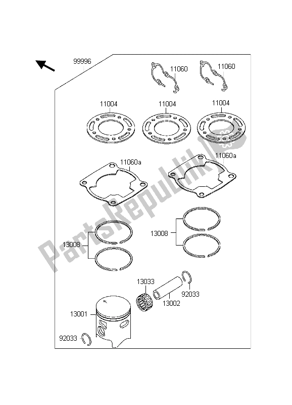 Toutes les pièces pour le Pièces En Option du Kawasaki KX 80 SW LW 1998