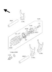 GEAR CHANGE DRUM & SHIFT FORK