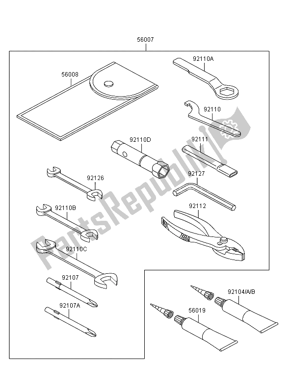 Todas las partes para Dueño De Sus Herramientas de Kawasaki Eliminator 125 2006