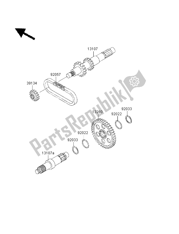 Tutte le parti per il Trasmissione del Kawasaki KVF 400 4X4 2000