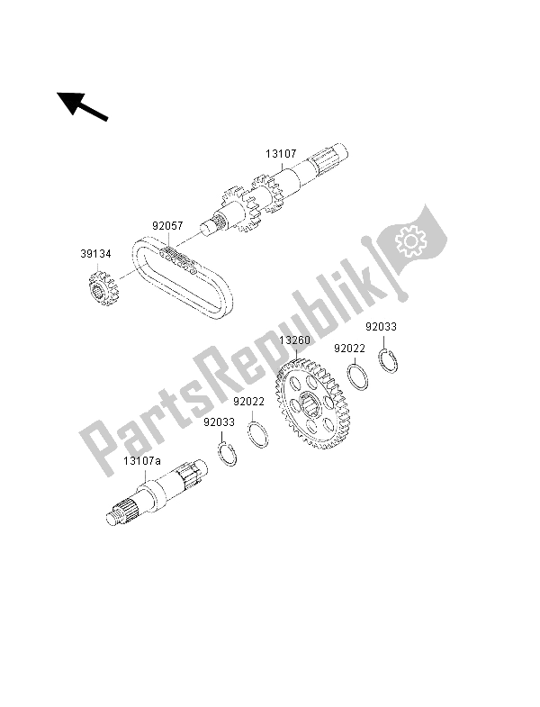 Todas las partes para Transmisión de Kawasaki KVF 400 2002