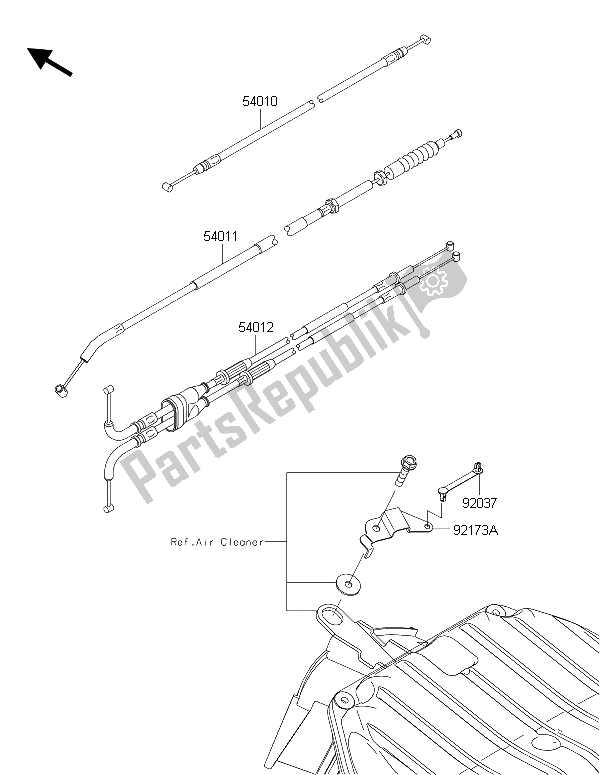 All parts for the Cables of the Kawasaki Ninja ZX 6R 600 2015