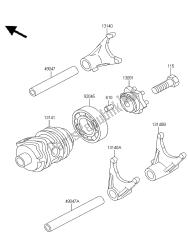 GEAR CHANGE DRUM & SHIFT FORK