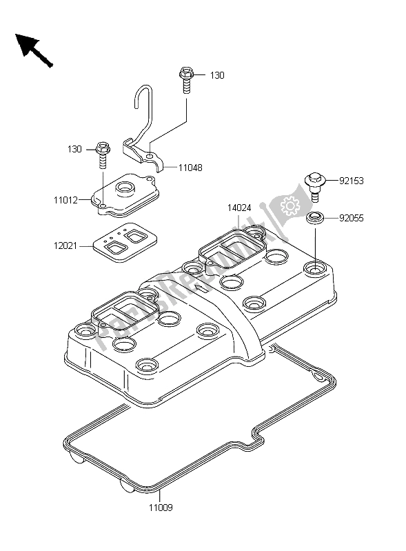 Tutte le parti per il Coperchio Della Testata del Kawasaki ZZR 600 2006